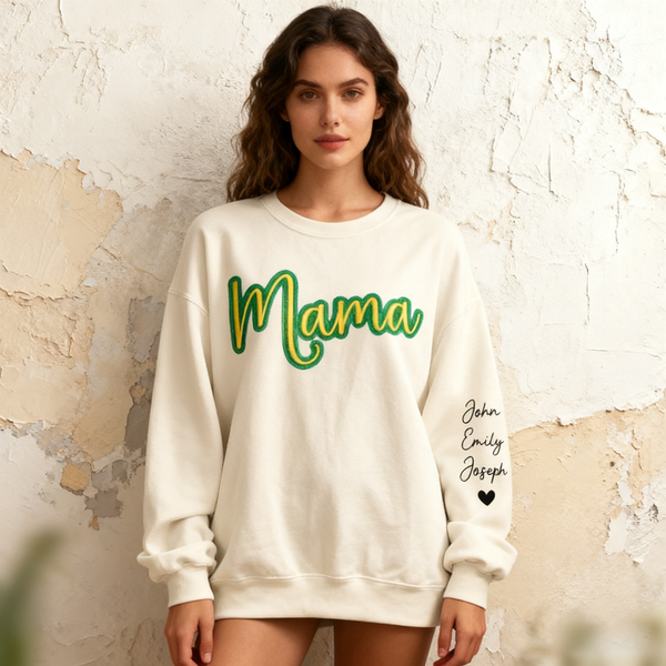 Custom Glittered Embroidered Sweatshirt